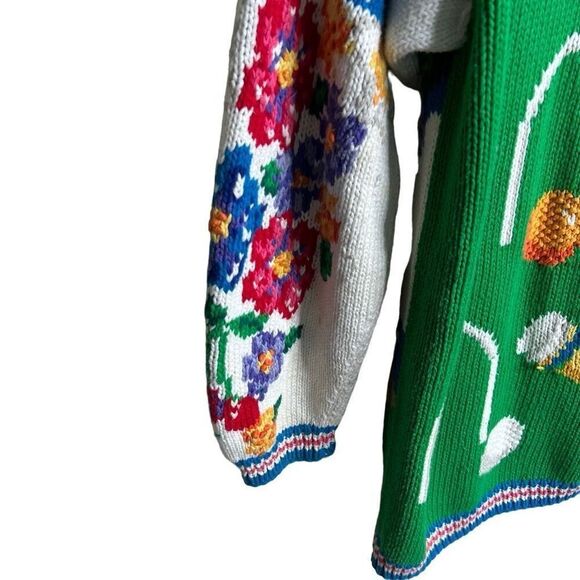 Vintage 90s Eagle’s Eye Cardigan Knitted Sweater - Picture 6 of 8